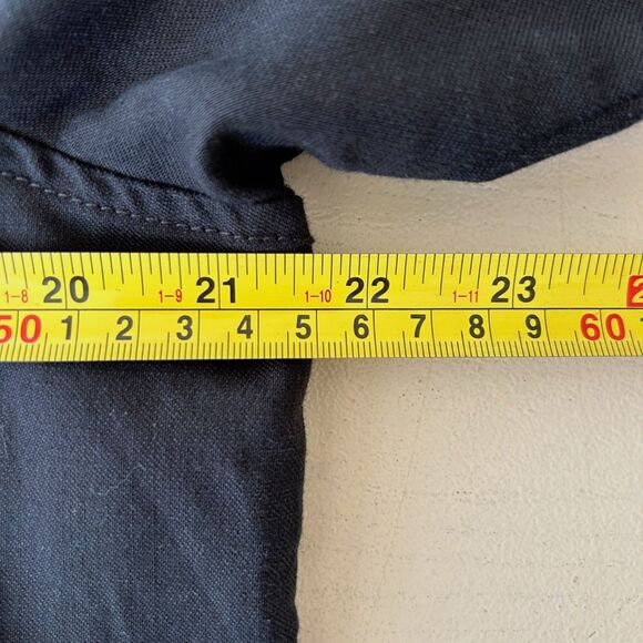 NWOT PrAna Yarrow Organic Cotton Hemp Blend Shirt Dress (XL) in Black - Picture 11 of 16